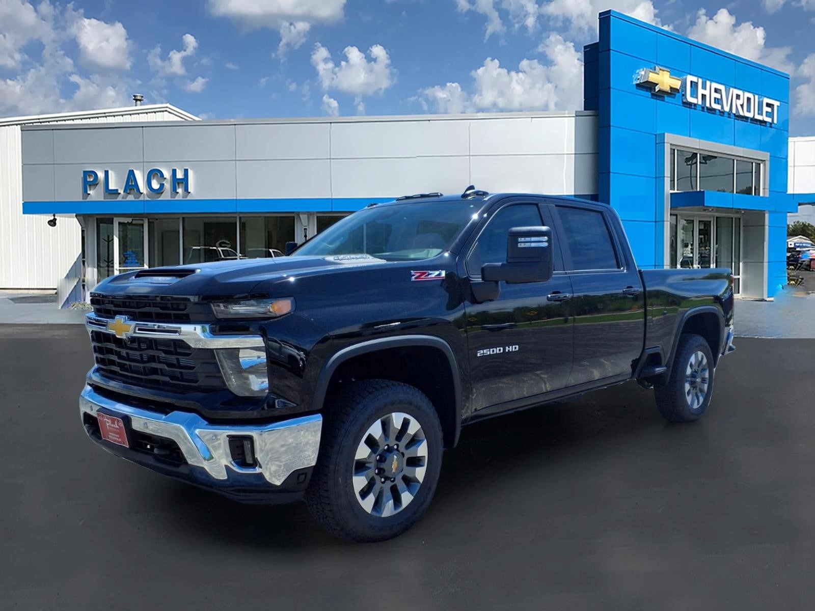 2026 Chevrolet Silverado 2500 HD LT in Black — front three-quarter view