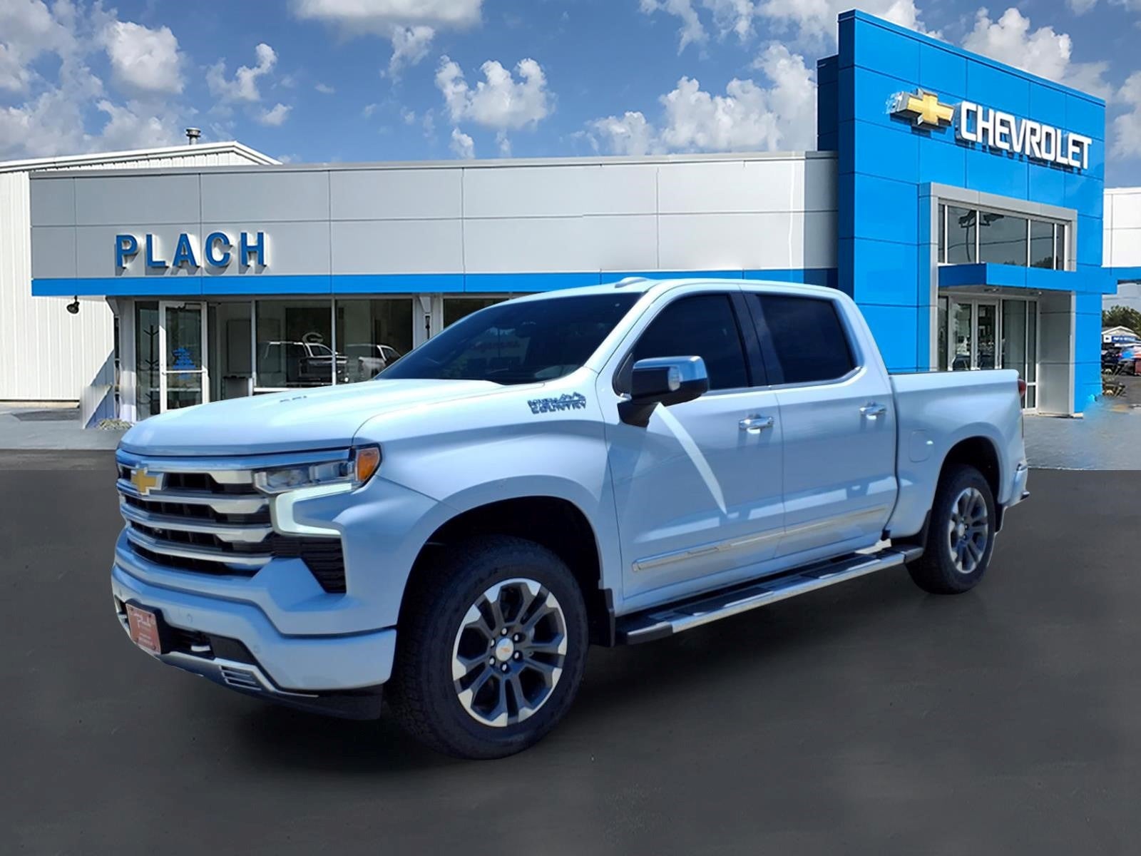 2026 Chevrolet Silverado 1500 High Country in Polar White Tricoat — front three-quarter view