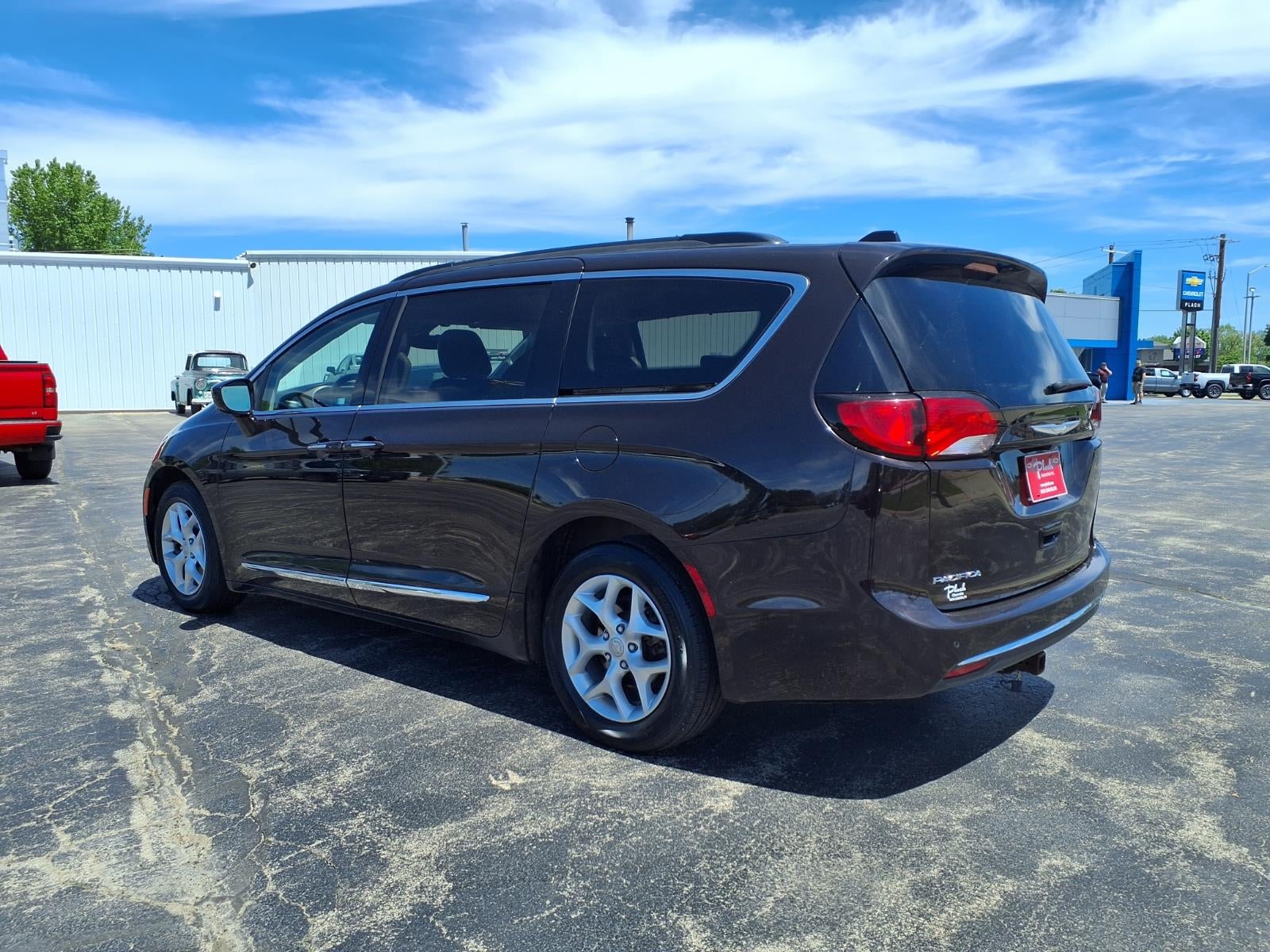 2017 Chrysler Pacifica — rear three-quarter view