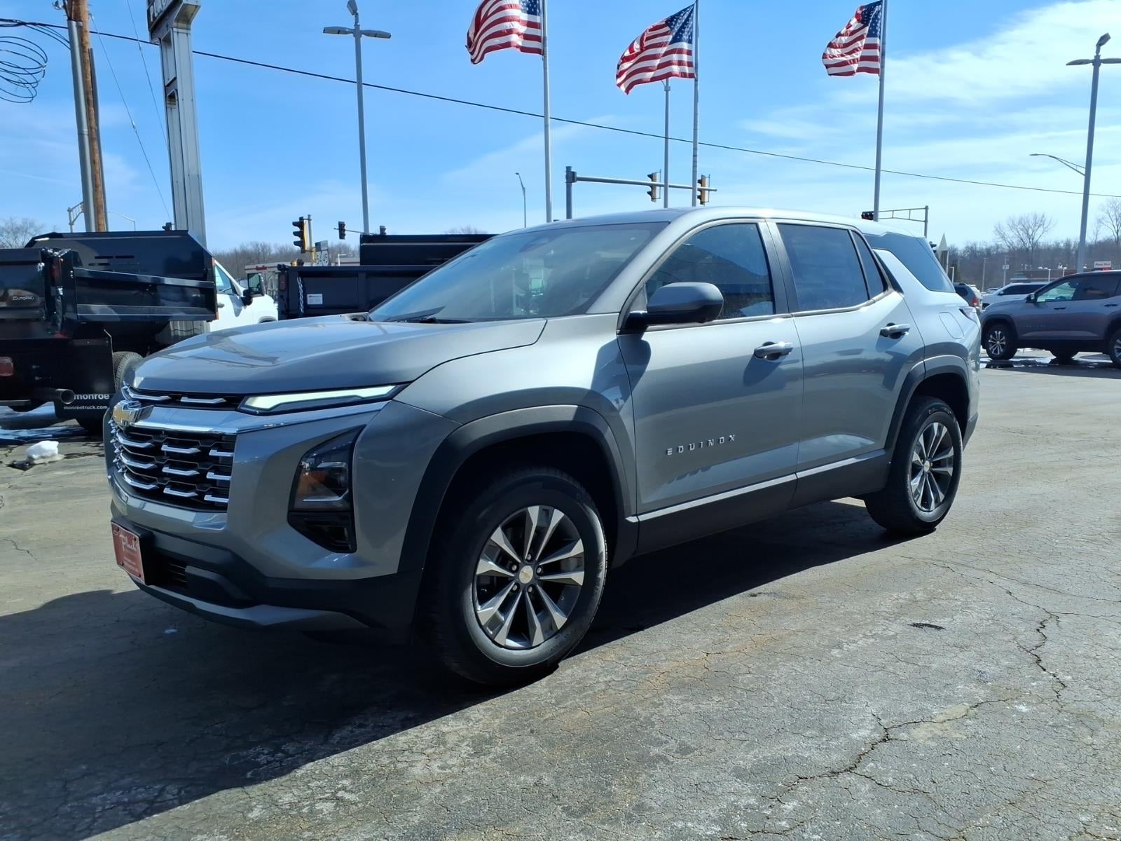 2026 Chevrolet Equinox LT in Sterling Gray Metallic — front three-quarter view